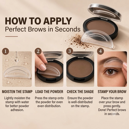 Perfect Shape Eyebrow Stamp & Powder Kit