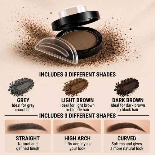 Perfect Shape Eyebrow Stamp & Powder Kit
