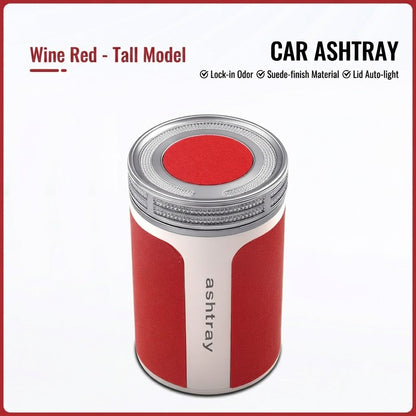 Premium Ceramic Car Ashtray – Elegant & Portable Minimalist Design