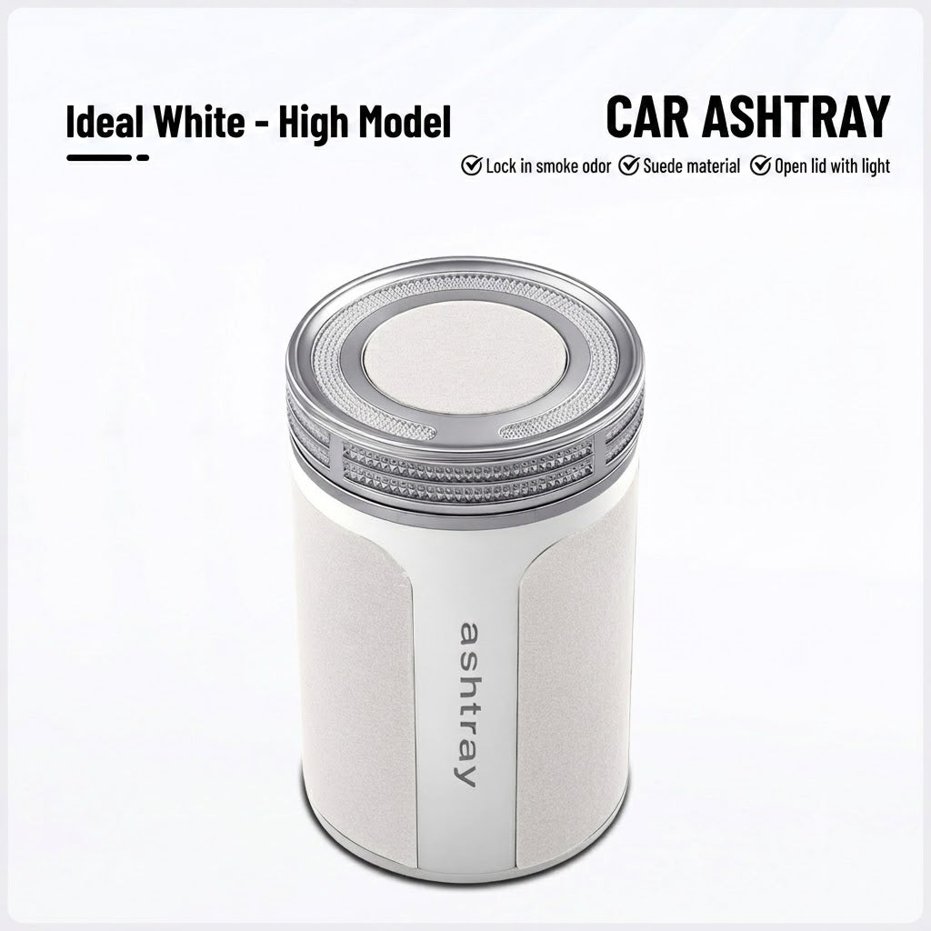 Premium Ceramic Car Ashtray – Elegant & Portable Minimalist Design