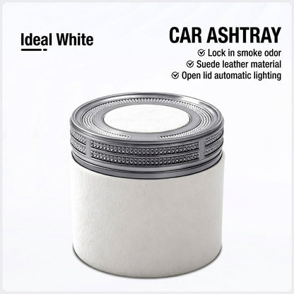 Premium Ceramic Car Ashtray – Elegant & Portable Minimalist Design