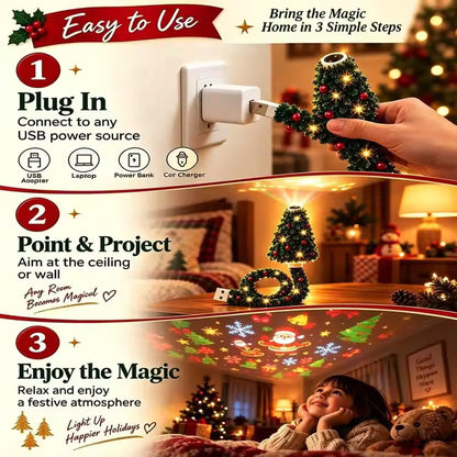 HD Christmas Tree Ceiling Projector Light